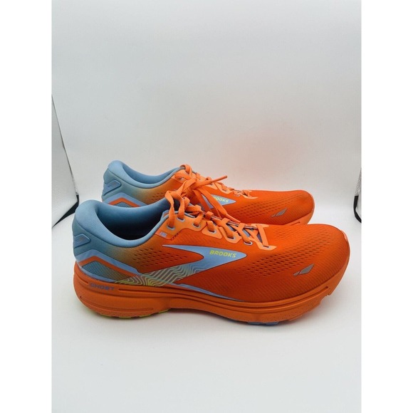 Brooks Ghost 15 Men’s Size 11 D Med Running Shoes Orange/blue/yellow 1103931D848 main image 8